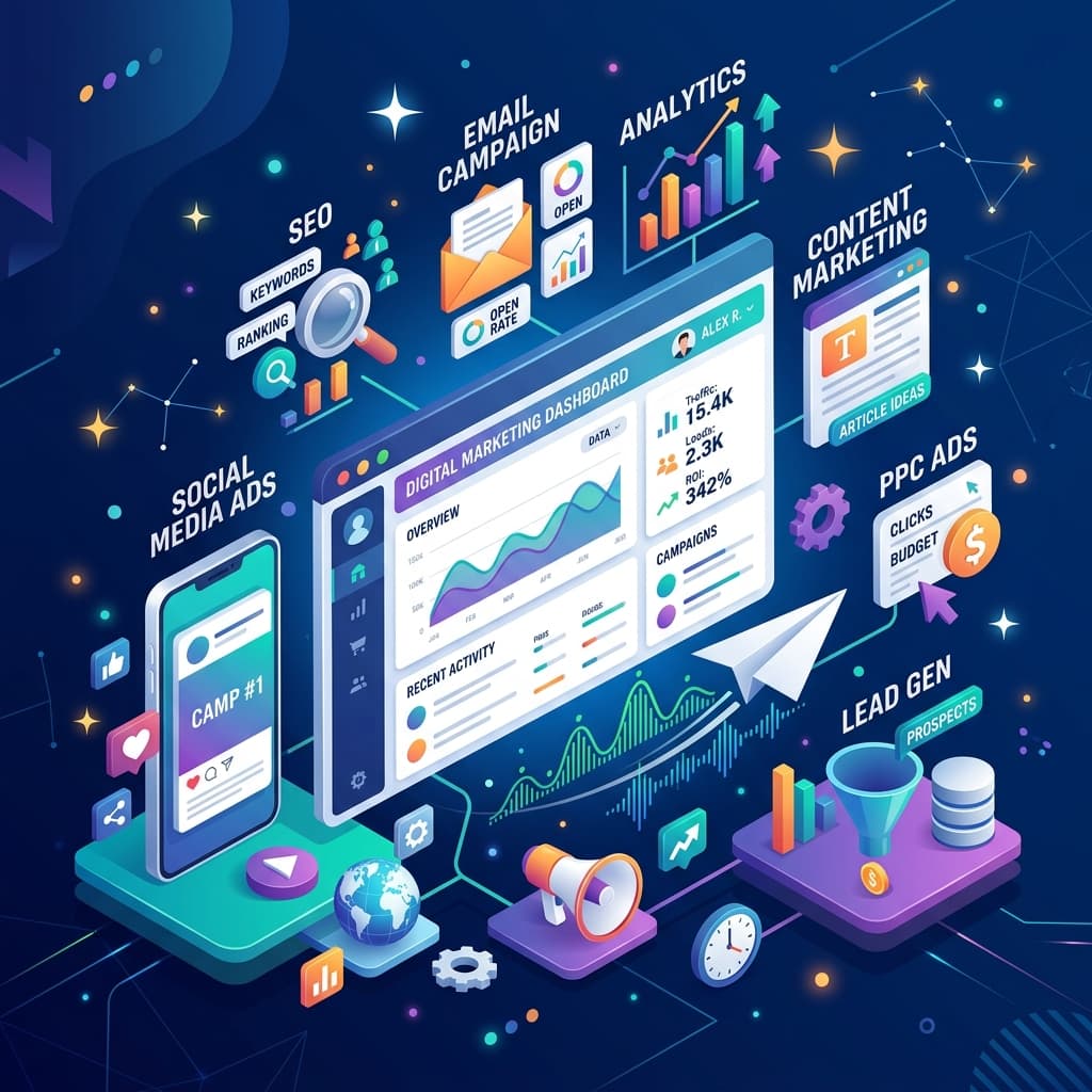 Illustration Agence Marketing 360
