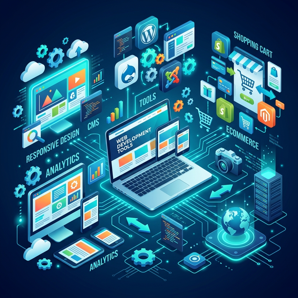 Illustration Outils Digitaux et CMS